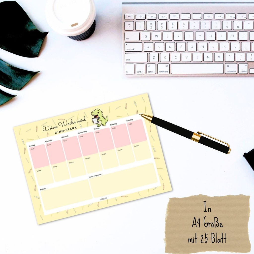 Wochenplaner | 25 Blatt 🦖