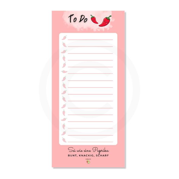 To-Do Block „Paprika“