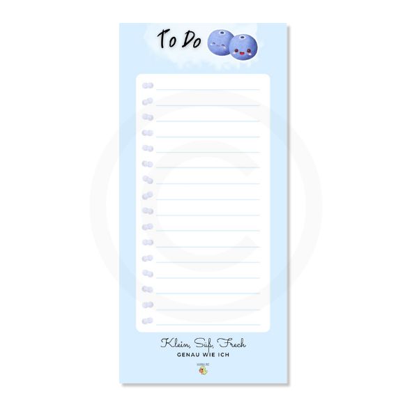 To-Do Block „Blaubeere“