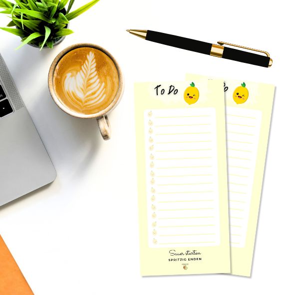 To-Do Block „Zitrone“