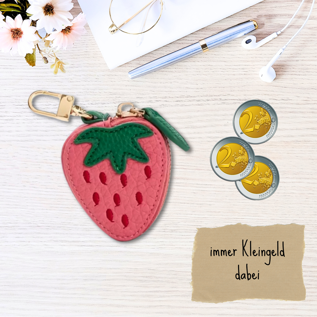 Mini Geldbeutel „Erdbeere“ – klein, süß & super praktisch!🍓