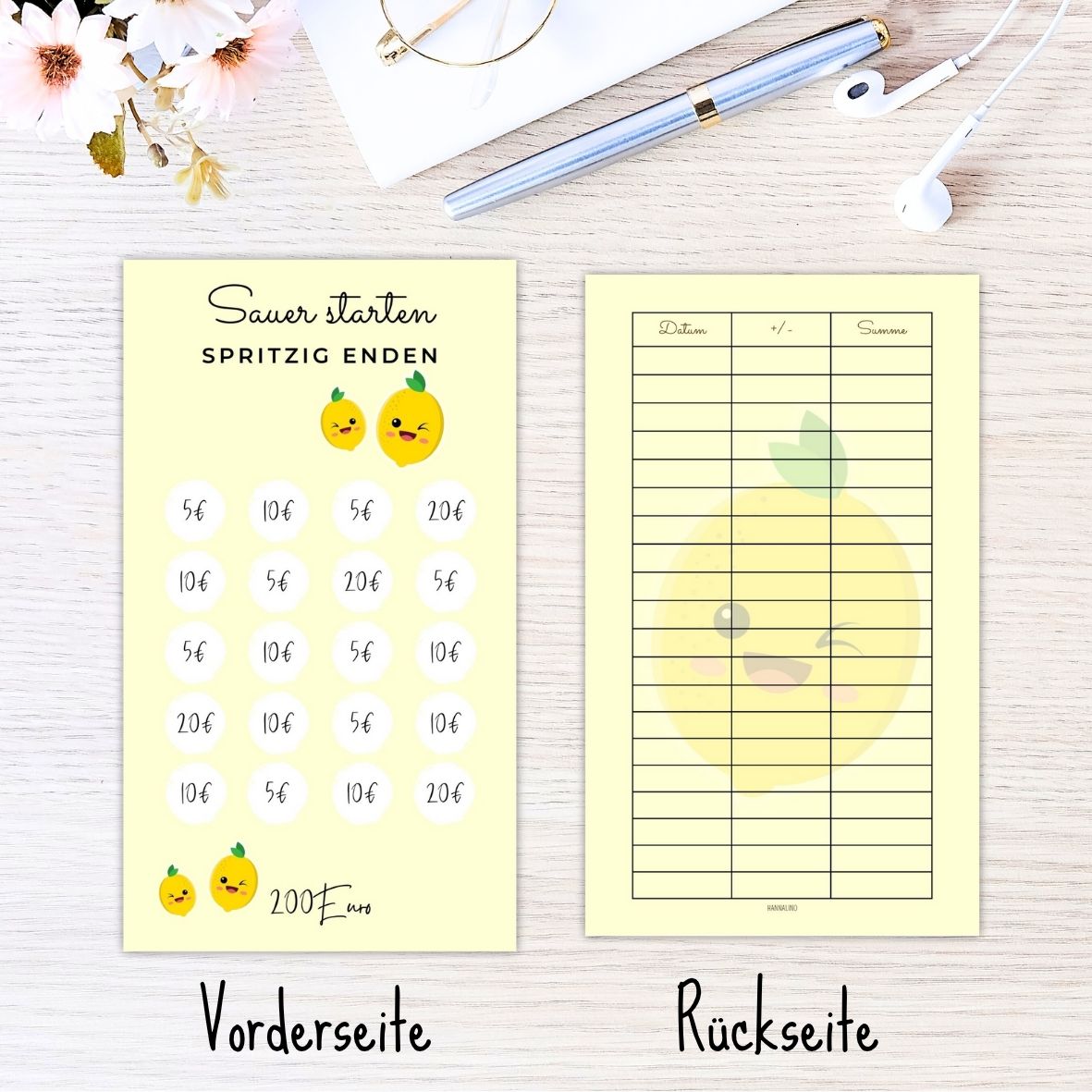 Sparchallenge Zitrone | Mach Sparen zum bunten Genuss! 🍋💰