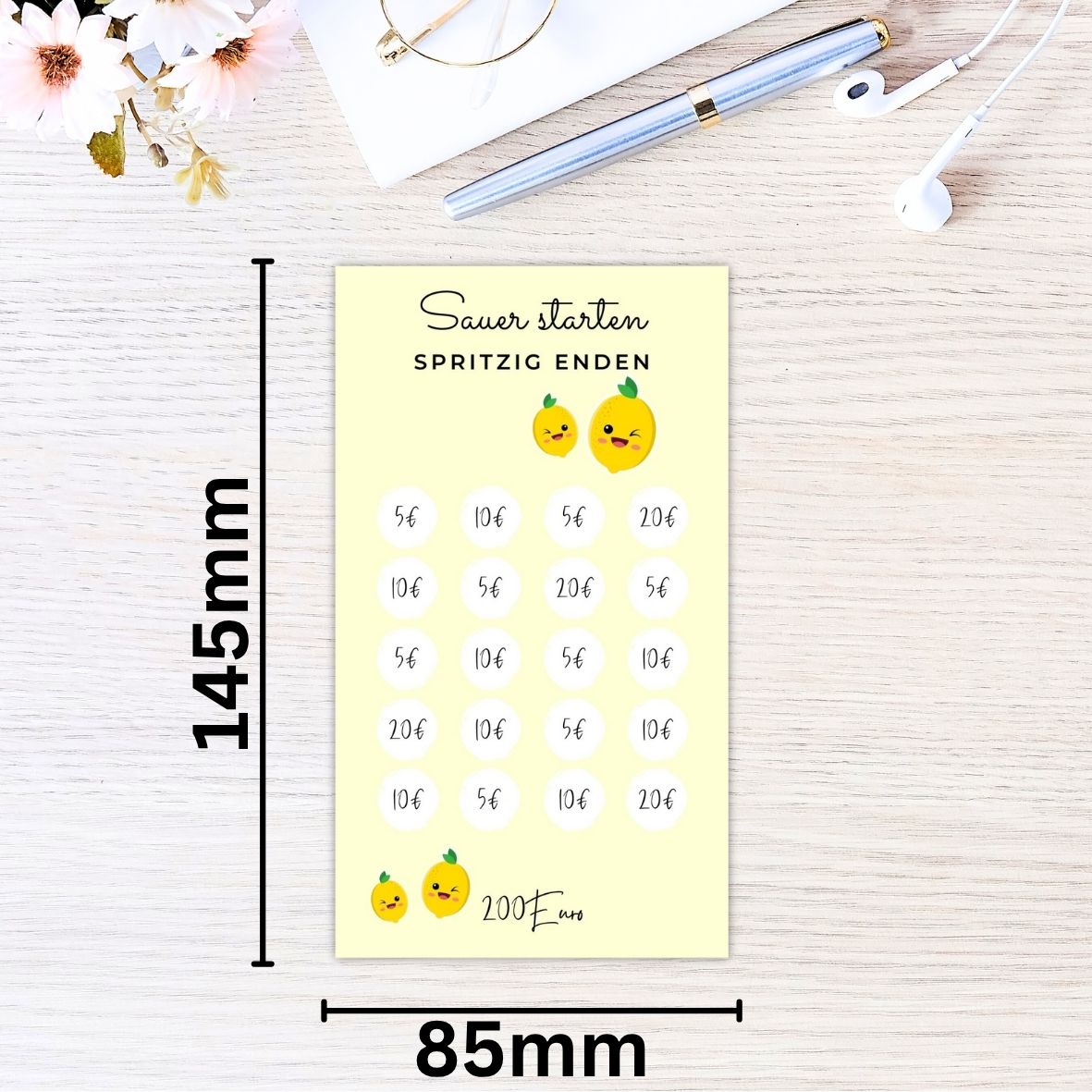 Sparchallenge Zitrone | Mach Sparen zum bunten Genuss! 🍋💰