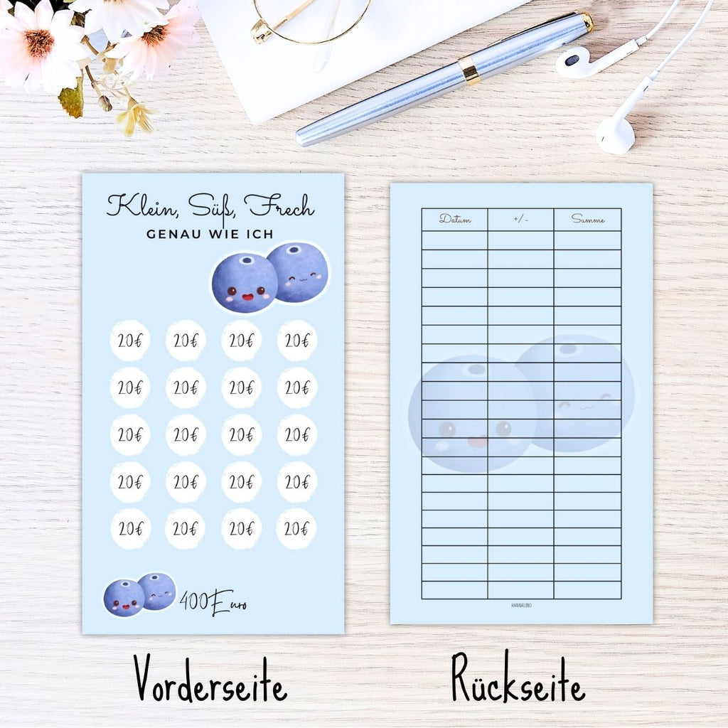 Sparchallenge Heidelbeere | Mach Sparen zum bunten Genuss! 🫐💰