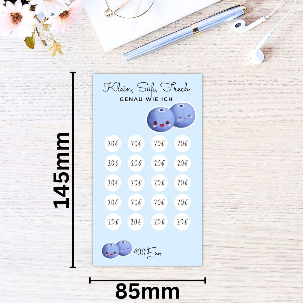 Sparchallenge Heidelbeere | Mach Sparen zum bunten Genuss! 🫐💰