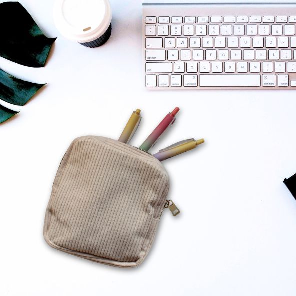 Cordtasche Beige – 140 x 130 mm