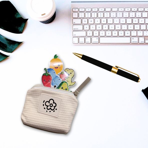 Tasche Waffelmuster Beige – 125 x 100 mm