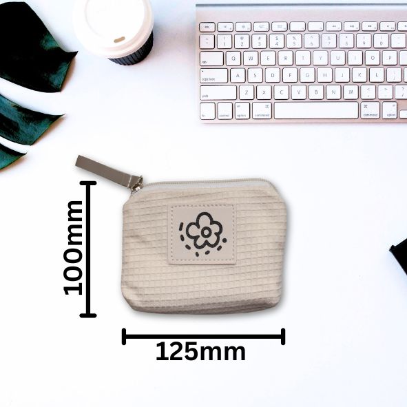 Tasche Waffelmuster Beige – 125 x 100 mm