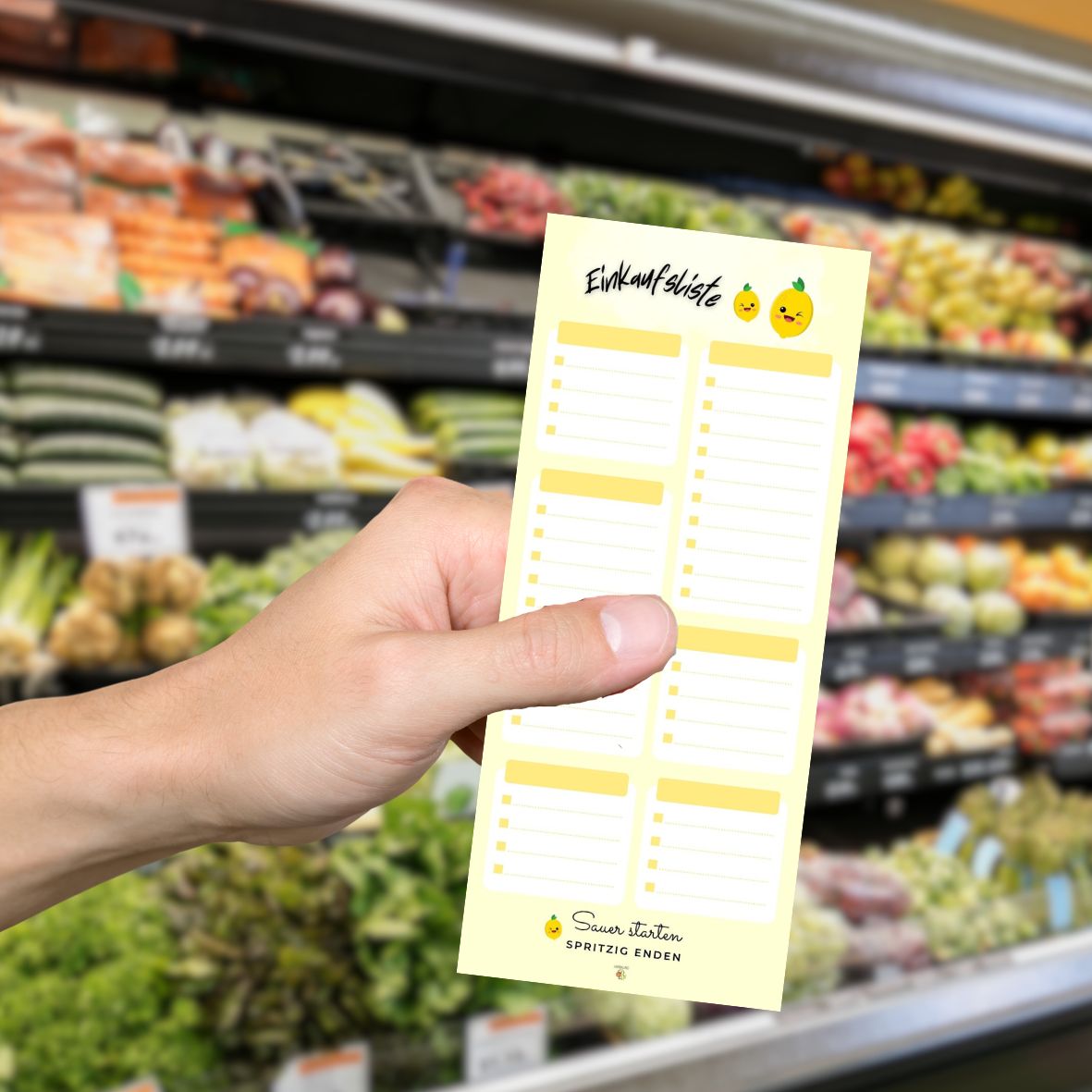 Einkaufsliste Zitrone