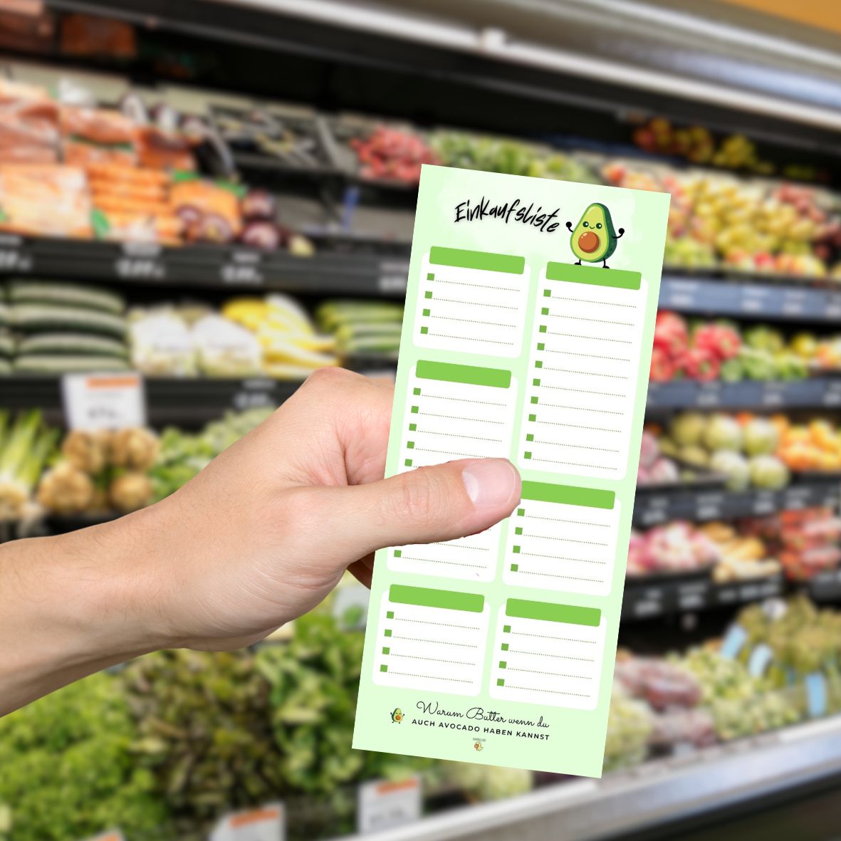 Einkaufsliste Avocado