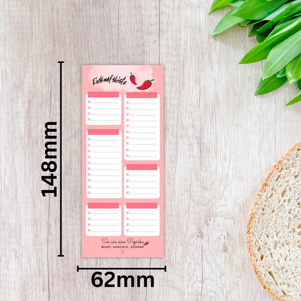 Einkaufsliste Paprika