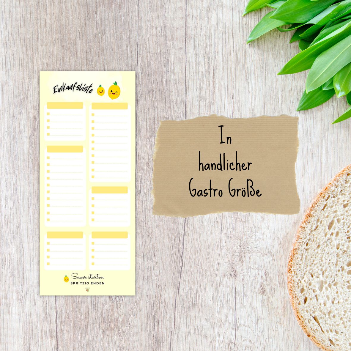 Einkaufsliste Zitrone