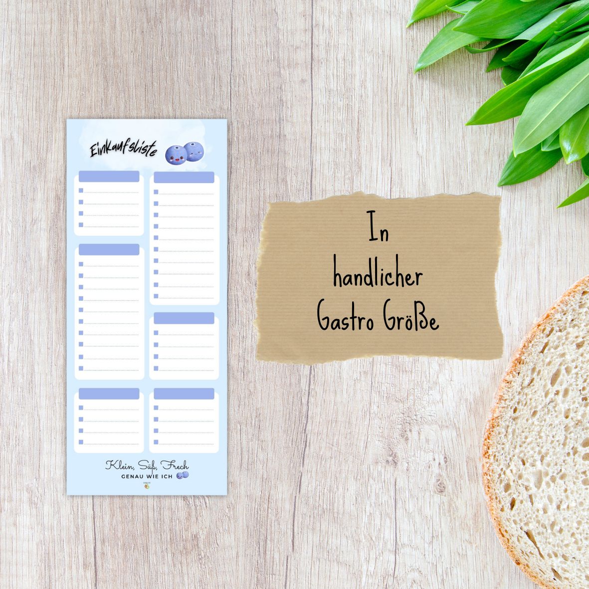 Einkaufsliste Heidelbeere