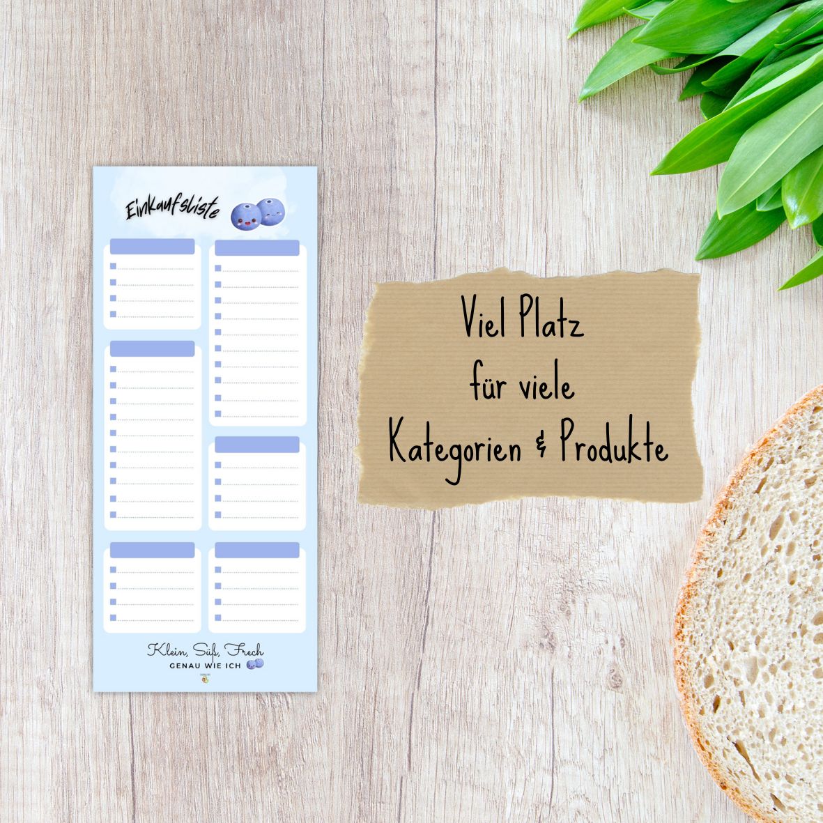 Einkaufsliste Heidelbeere