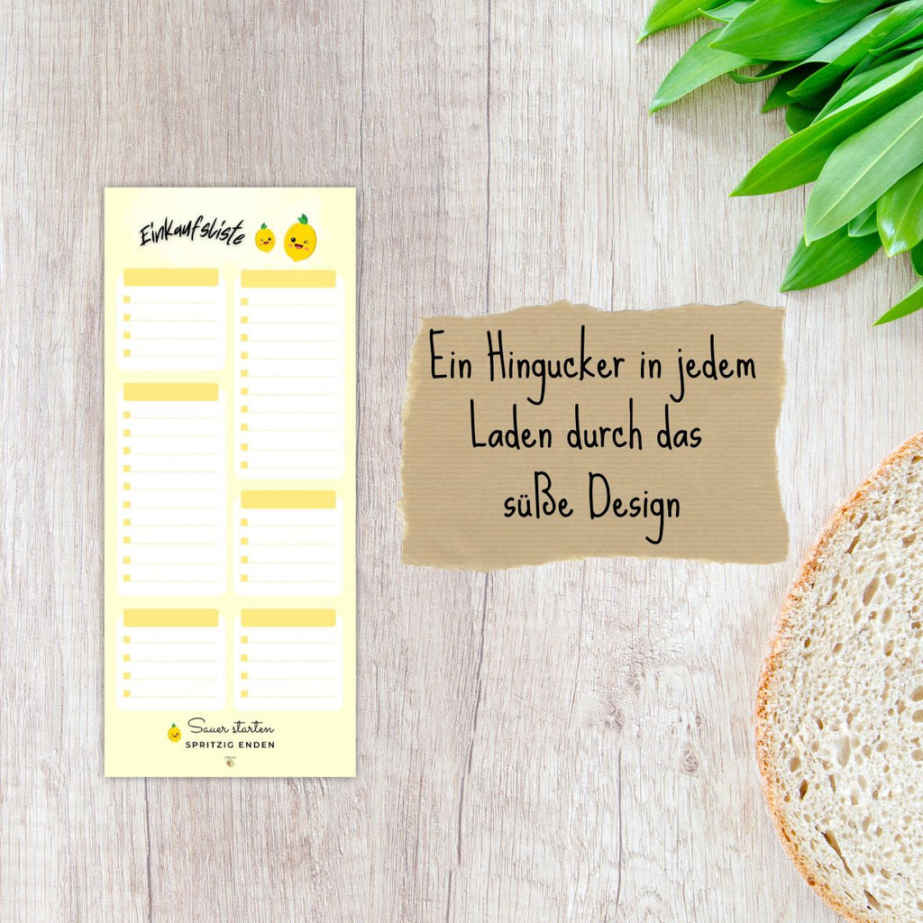 Einkaufsliste Zitrone