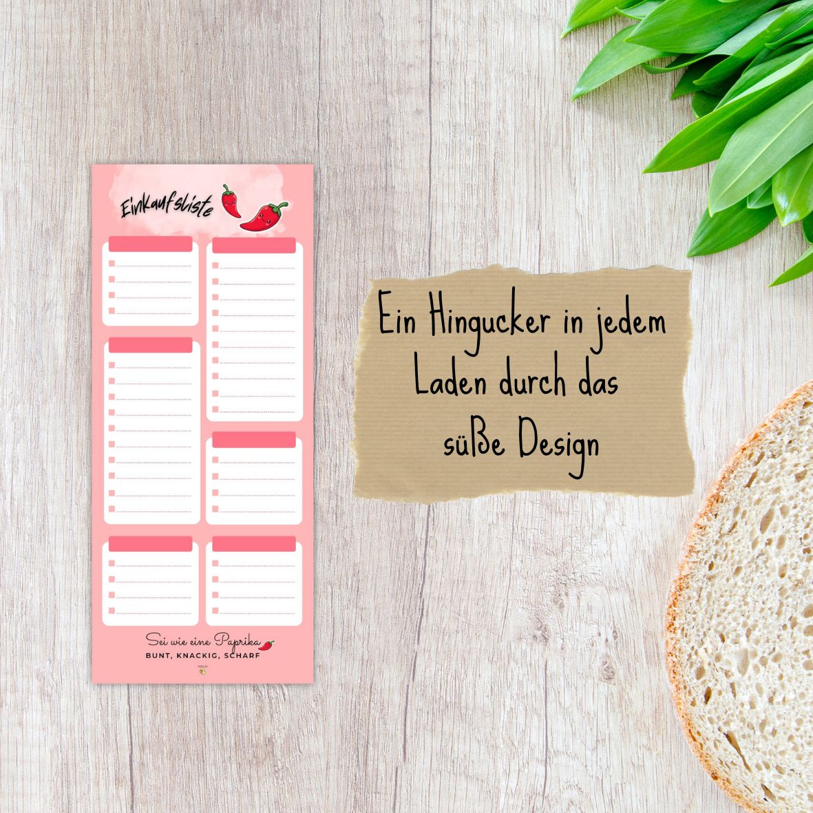 Einkaufsliste Paprika