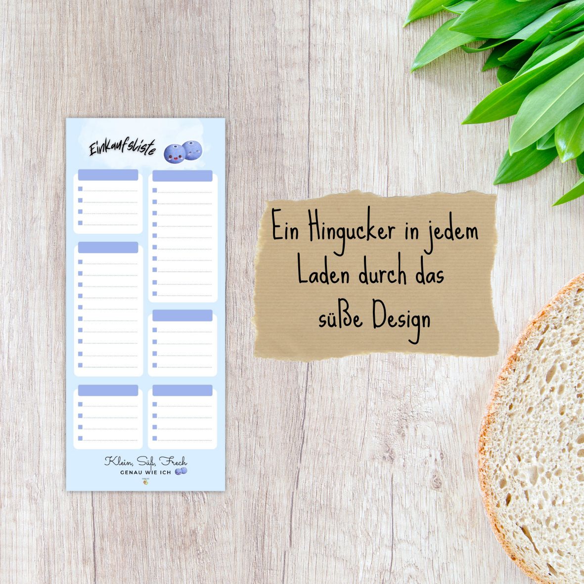 Einkaufsliste Heidelbeere