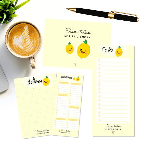 Organisations Set | Zitronen-Motiv