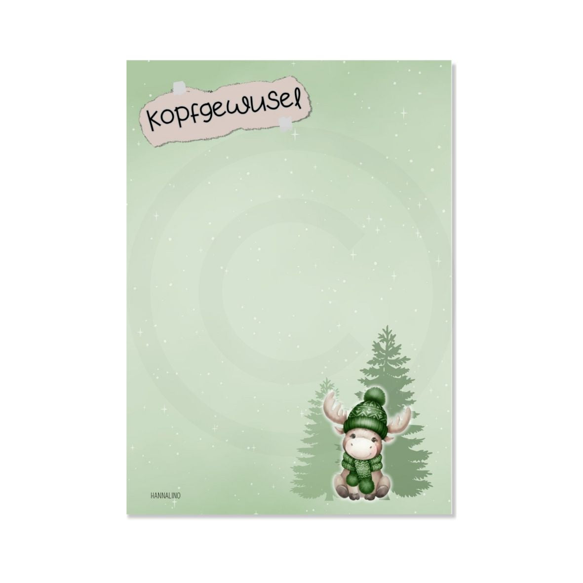 A7 Kopfgewusel-Notizblock | Winter Zauber ❄️