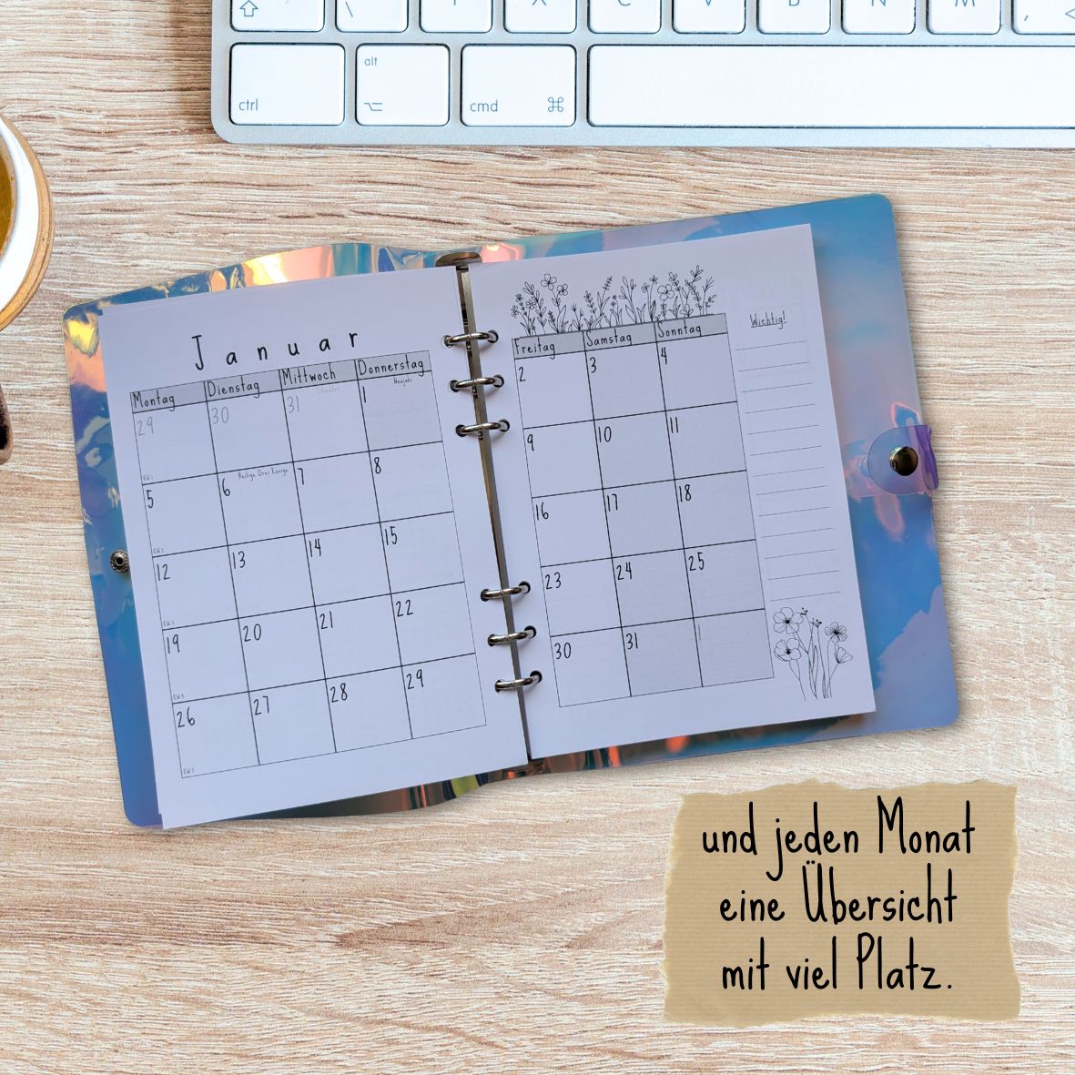 Kalender 2026 – Liebevoll gestaltet mit Platz für dich und deine Ideen 🌼