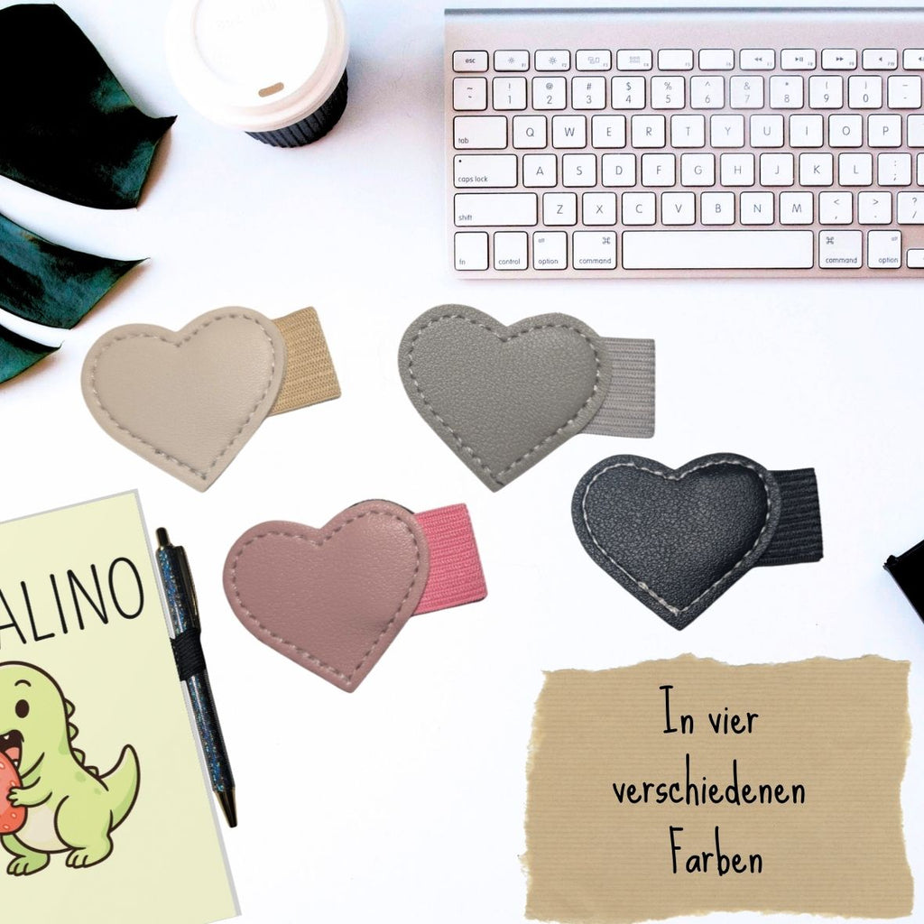 selbstklebenden Stiftehalter | Herz Format schwarz ♥️